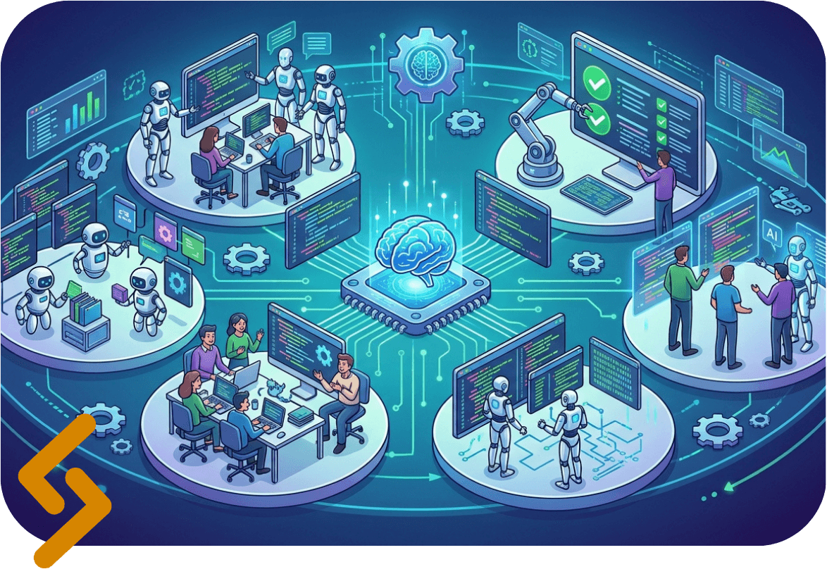 generative AI software development, AI code quality, code review, automated testing, AI adoption engineering teams, autonomous coding agents